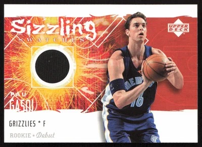 2005-06 Upper Deck Rookie Debut Sizzling Swatches Pau Gasol #SS-PG Grizzlies - Image 1 of 2