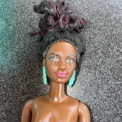 Barbie African American Petite Fashionista  & Earrings - Image 1 of 4