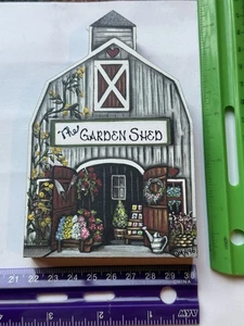 BRANDYWINE WOODCRAFTS Garden Shed RARE VINTAGE RARE Wood Decor Colorful Home - Picture 1 of 6