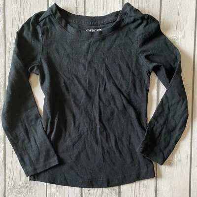 Cherokee Black Shirt Top Girls Size 4/5 Long Sleeves - Image 1 of 2