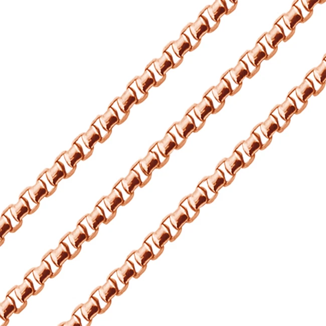 Quoins QK-ER6-50 Edelstahl Halskette Anker Kette Necklace rose neu - Bild 1 von 1