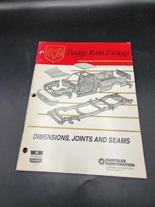 Dodge Ram Pickup Dimensions Joints And Seams Manual  - Imagen 1 de 1