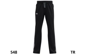 Under Armour Boy's Brawler 2.0 Pants, Quick Dry, Comfort, Black (001)/White, YXL - Picture 1 of 7