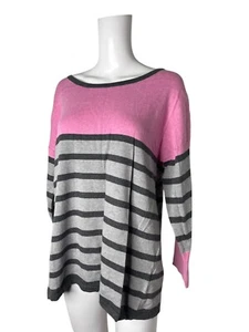 Marmor Pullover Pulli Größe L Rosa Grau Baumwolle Damen Oberteil NEU EU44 UVP 54£ - Bild 1 von 11