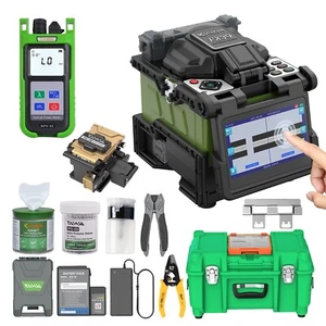 FX39 Fusion Splicer +4.3 Inch Touch Screen , FC-30 Fiber Cleaver + 2-IN-1 KPV-53 - Picture 1 of 14