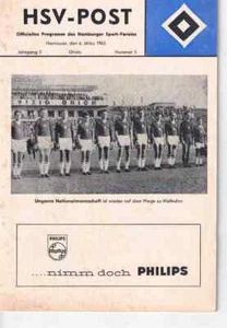 Cuaderno de programa de fútbol 62/63 amistad Hamburgo SV - Hungría - Imagen 1 de 1