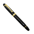 Zhen Hao 936 Metal Fountain Pen & Converter, Fine Nib, Gold Trim, 4 Colors