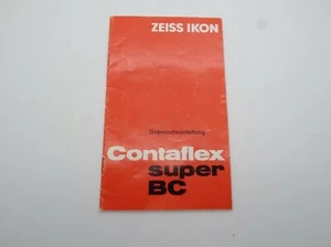 Original Instruction Manual - Contaflex Super BC (in German) - Picture 1 of 1
