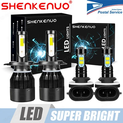 Combo de faros LED + focos antiniebla para Hyundai Accent 2000-2017 - H4 9003 881 Foto 1 de 4