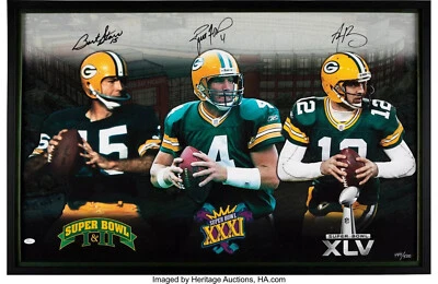 BRETT FAVOR QB 8,5X11 FOTO FIRMADA AUTÓGRAFO BART STARR AARON RODGERS REIMPRESIÓN Foto 1 de 4