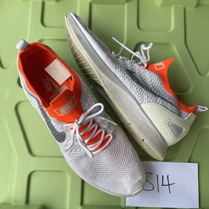 Nike Air Zoom Flyknit Racer Platinum Orange 918264-012 Mens US 10 UK 9 EUR 44 - Foto 1 di 11