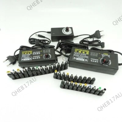 Adjustable AC to DC 3V 12V 9V-24V Universal Adapter Power Supply 1A 2A 3A 24H - Image 1 of 4