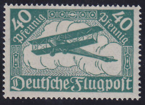 Rzesza Niemiecka 112 a * 40 Pf Dwupokładowy czarnopal zielony, sygnowany kolorem