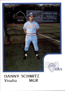 1986 Visalia Oaks ProCards #18 Danny Schmitz Manager Detroit Ferndale Michigan