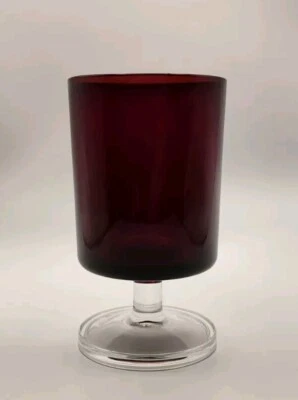 Luminarc Cavalier Ruby Red Glass With Stem-marked France- 4.5 Inches - Image 1 of 4