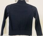 Woman Cos Bubble Crop Turtleneck Wool Sweater, Navy, Size Xxs