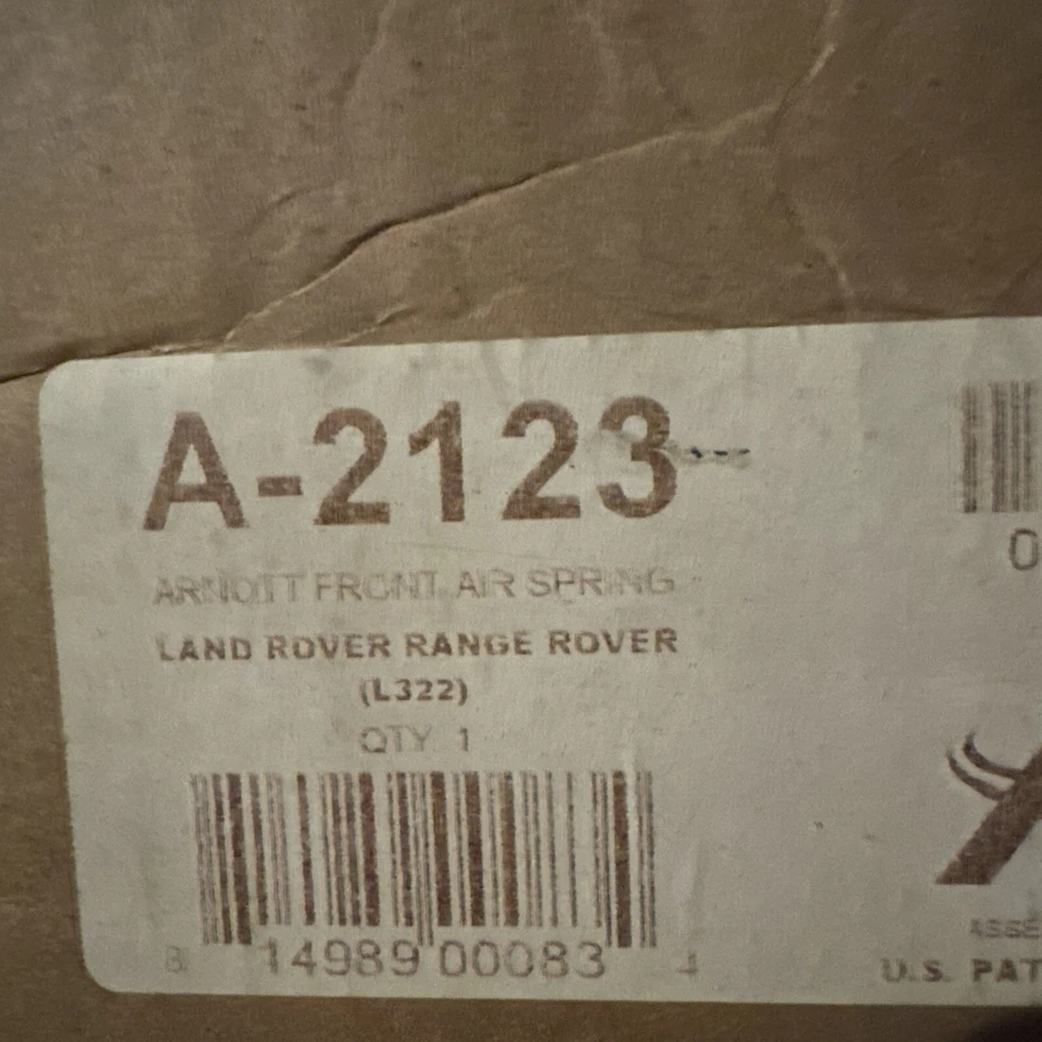 2003-2012 Land Rover Range Rover L322 Suspension Air Spring Front Left Arnott - Image 1 of 1