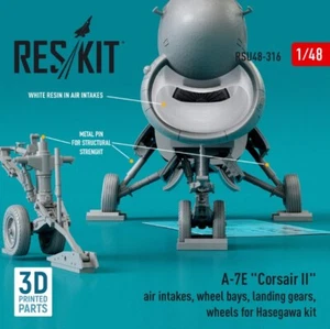 Reskit RSU48-0316 1:48 A7ECorsair II air intakes wheel bays landing gears wheels - Picture 1 of 3