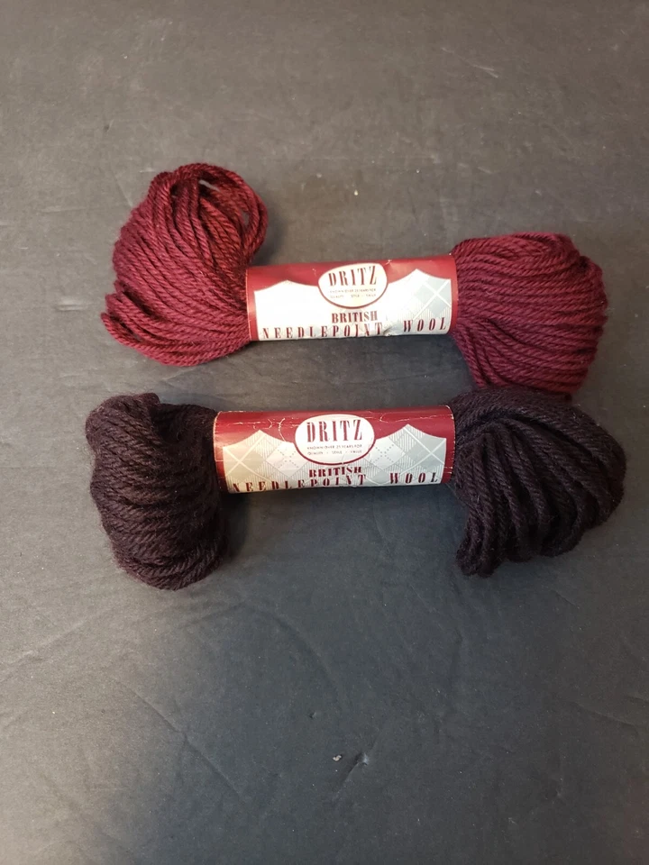 Dritz Needlepoint Yarn 2 Skeins Virgin Wool Color 220 lot 8099/208 lot 5411 - Image 1 of 3