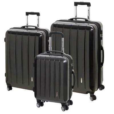 3 tlg. Trolley Set LONDON Polycarbonat Hartschale Trolly Set Koffer TSA Schloß - Bild 1 von 4