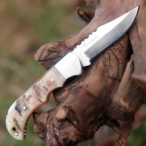 Custom Handmade Stainless Steel Lockback Folding Pocket Working EDC Tool knife - Picture 1 of 12