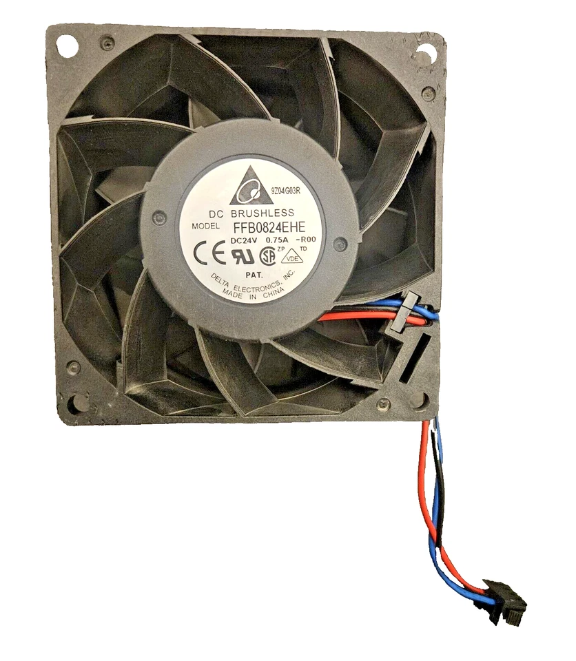 Delta FFB0824EHE -ROO -R00 8038 8cm 80mm DC 24V 0.75A 3-pin server inverter fan - Image 1 of 1