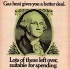 American Gas Association George Washington Better Vintage Print Ad 1970