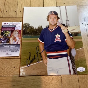 + Fred Lynn Auto Autograph Color 8x10 Photo JSA Authentication COA - Picture 1 of 3