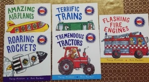 Lot 5 Amazing Machines Books Ant Parker and Tony Mitton Airplanes Trains Rockets - Picture 1 of 12