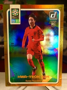 2023 Panini Donruss FIFA Women's Hwa-Yeon Son Korea Rookie Card RC SSP /49 - Picture 1 of 2