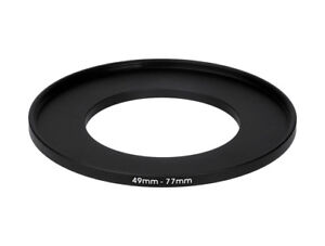 49-77mm Metal Step Up Ring Lens Adapter from 49 to 77 Filter Thread - UK SELLER