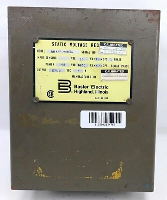 Basler Electric Static Voltage Regulator SR32A2B05B3E - Image 1 of 4