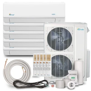 Mini climatiseur split sans conduit Senville 48000 BTU cinq zones - Photo 1 sur 11