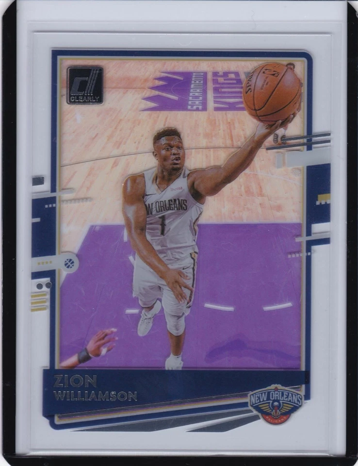 2020-21 Clearly Donruss Base #7 Zion Williamson - Pelicans - Image 1 of 1