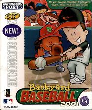 Backyard Baseball 2001 Pc Mac XP Sealed Big Box MLB Players Playing As Kids Fun