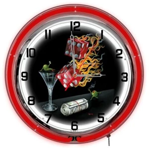 Petro Enterprises GODNC18-01 Shootin The Wad 18 ft. Neon Clock - Picture 1 of 1