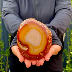 202G  Natural agate Agate Geode Slab/Slice quartz crystal mineral specimen Reiki - Picture 1 of 12