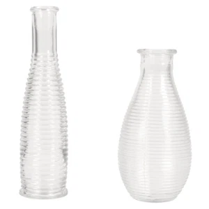 Set Rillen-Vasen, 14+18cm, (110ml+220ml), Box 2 Stück - Bild 1 von 1