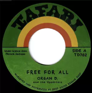 Organ D - Free For All / Family Man - Red Up Paluka 7" Tafari Inst. Reggae 45 - Picture 1 of 2