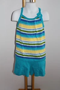 Gymboree Sea Splash Girls Size 5 Top Shorts Knit Beach NWT NEW Flower Sweater - Picture 1 of 6