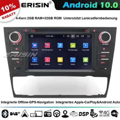 Android 11 Autoradio GPS Navi für BMW 3er E90 E91 E92 E93 M3 DAB+4G CarPlay OBD2 - Bild 1 von 4