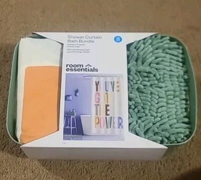 Juego de 15 cortinas de ducha de baño Room Essentials Foto 1 de 4