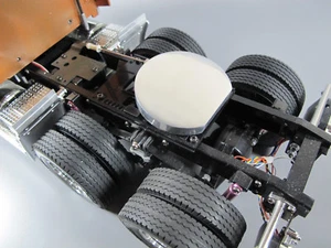 Aluminum 5th wheel Coupling Cover Tamiya RC 1/14 Globeliner Aeromax King Hauler - Picture 1 of 3