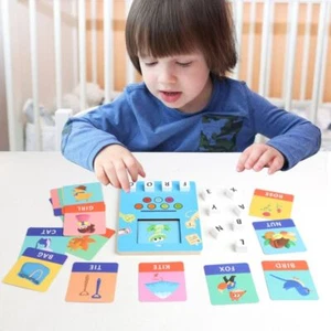 Education Cognition Puzzle Educational Toy Letter Recognition Toy Toddlers - Picture 1 of 12