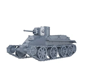 INTERWAR SOVIET - BT-2 LIGHT TANK - 1/56 1/72 1/87 1/100 3D - Picture 1 of 5
