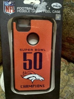 NEW football DENVER BRONCOS SUPERBOWL 50 FOR IPH6/6S NFL pebble feel CASE - Image 1 of 3