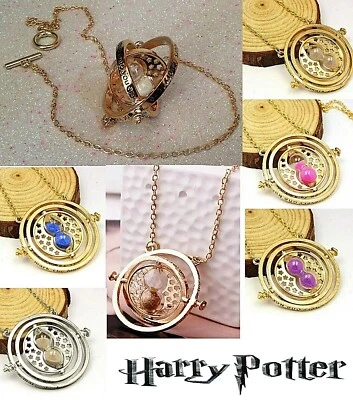 HARRY POTTER COLLANA GIRATEMPO TIME TURNER HERMIONE VARI COLORI NECKLACE COSPLAY - Immagine 1 di 3