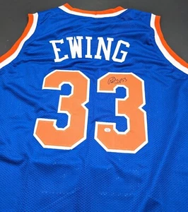 Patrick Ewing New York Knicks Autographed Signed Jersey Size XL with COA - Picture 1 of 4