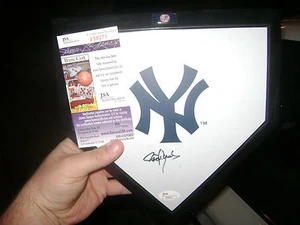 Roger Clemens NY New York Yankees Signed Logo Home Plate MLB Texas JSA J58271 - Picture 1 of 3