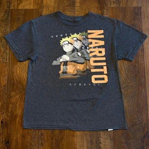 Grey Naruto Anime Tshirt Mens Size Small Shippuden Collection Cartoon Anime - Picture 1 of 5